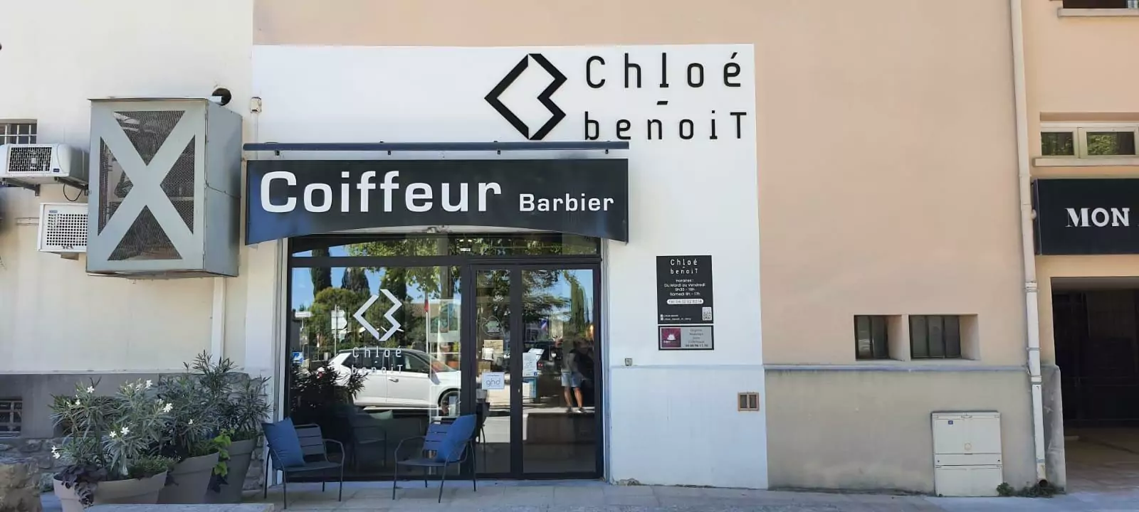enseigne barbier et coiffeur