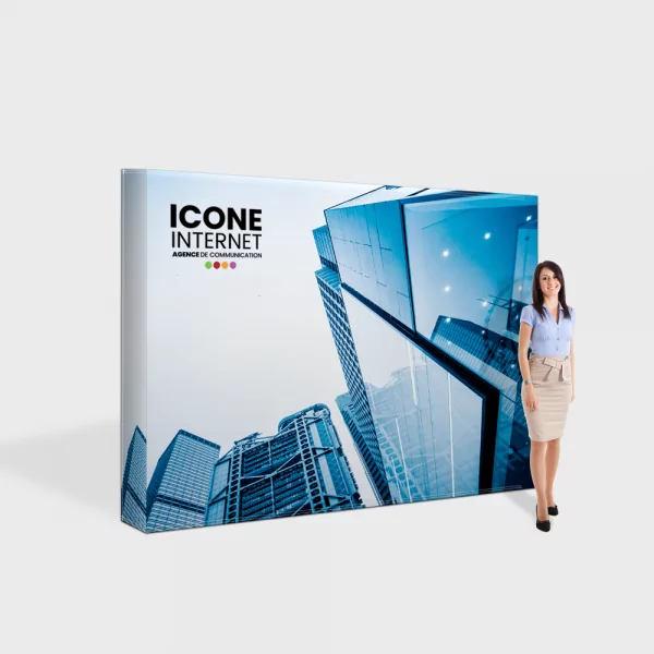 stand mur d'image droit par icone