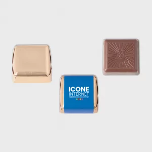 bonbon au chocolat chocolat personalisé icone bonbons publicitaire