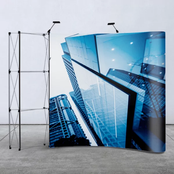 led display mur d'image droit stand plv