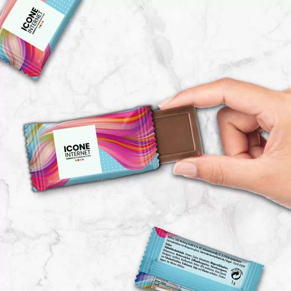chocolat personalisé icone bonbons publicitaire