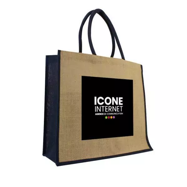Sac en toile de jute coloré Honolulu