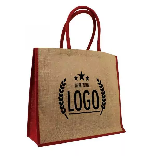 Sac en toile de jute coloré Mobile