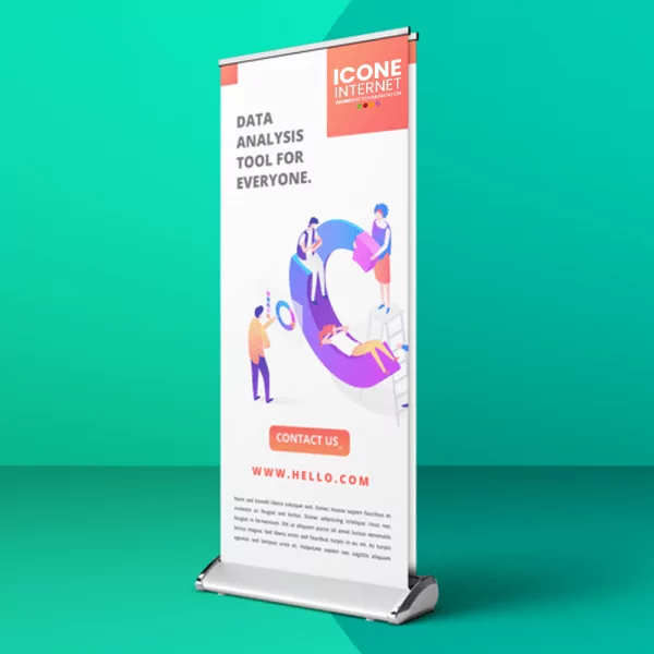 Kakémonos roll-up recto-verso Ankeny