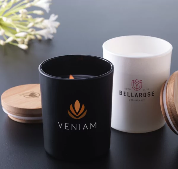 Bougie vanille personnalisable