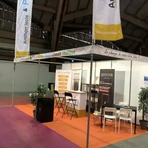 maquette de stand foire habitat