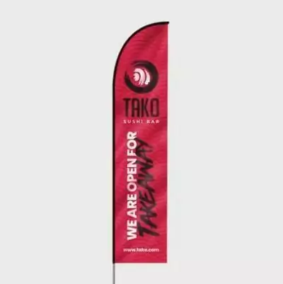 drapeau plume personnalise publicitaire