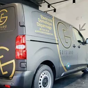 flocage covering camion electricien