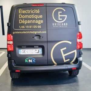flocage covering camion electricien