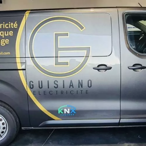 flocage covering camion electricien
