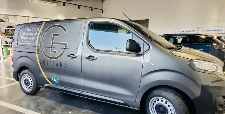 flocage covering camion electricien