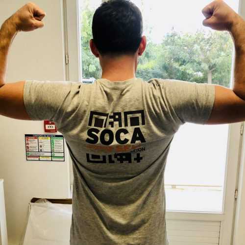 flocage tshirt artisan coeur dos