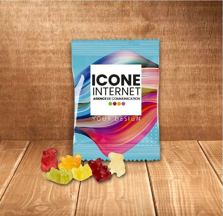 bonbon ours personnalise alimentaire