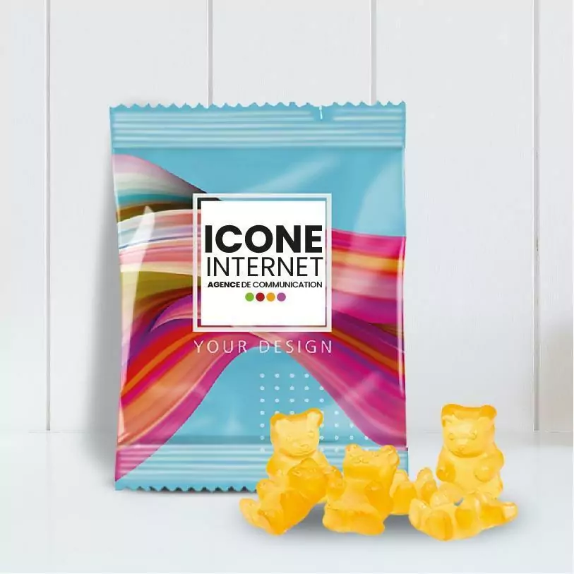bonbon ourson miel personnalise alimentaire