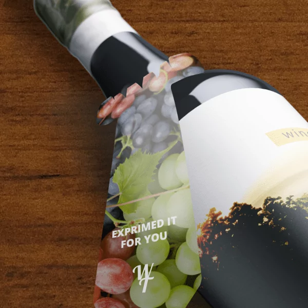 étiquettes bouteille de vin