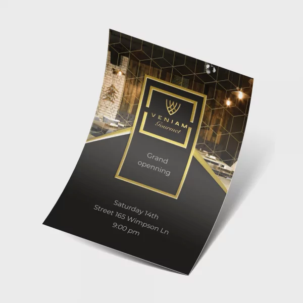 flyer personnaisé et publicitaire de fête