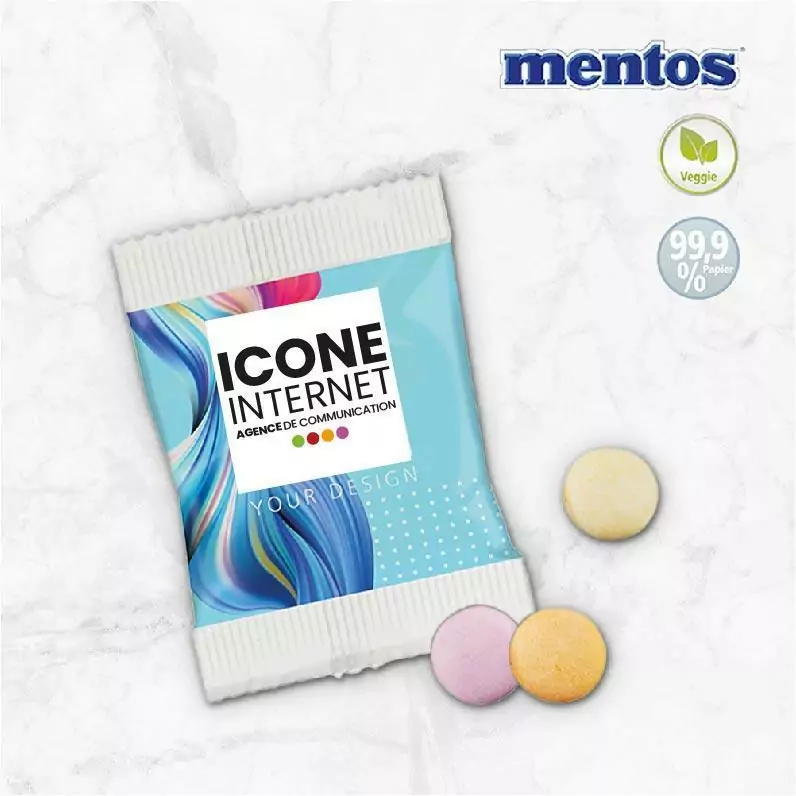 pastille mentos personnalise alimentaire