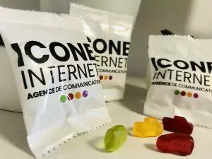 Sachets de bonbons publicitaires personnalisés