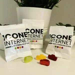 Sachets de bonbons publicitaires personnalisés