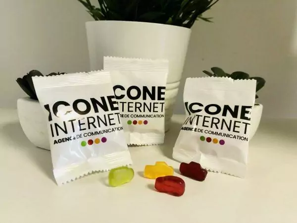 Sachets de bonbons publicitaires personnalisés