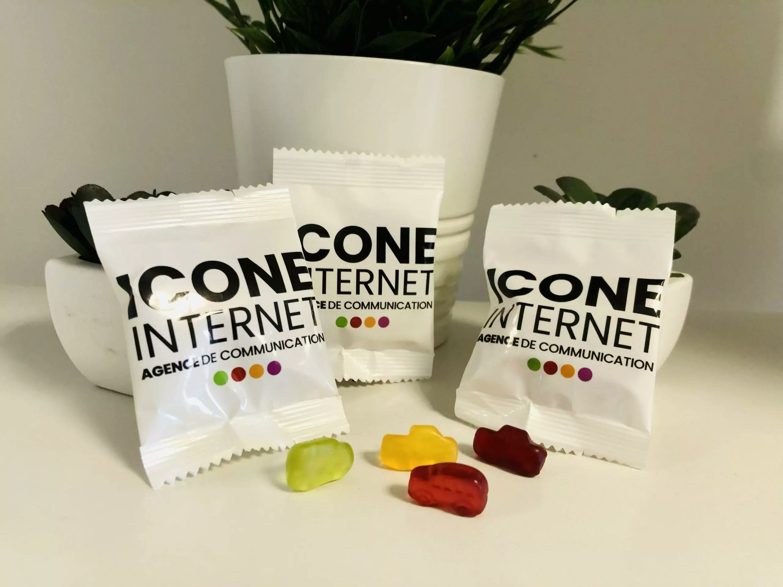 Sachets de bonbons publicitaires personnalisés
