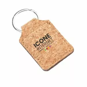 Porte-clés bouchon de liège personnalisé et publicitaire
