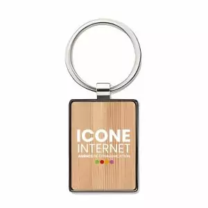 Porte-clés en bois personnalisé et publicitaire