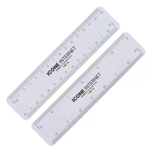 Règle 4 échelles 15 cm personnalisé et publicitaire