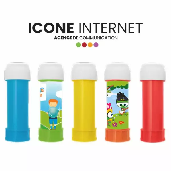 Tube à bulles de savon personnalisé et publicitaire