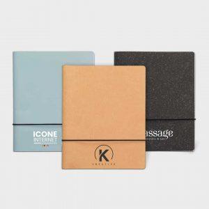 Carnet de notes A5 couverture en cuir recyclé