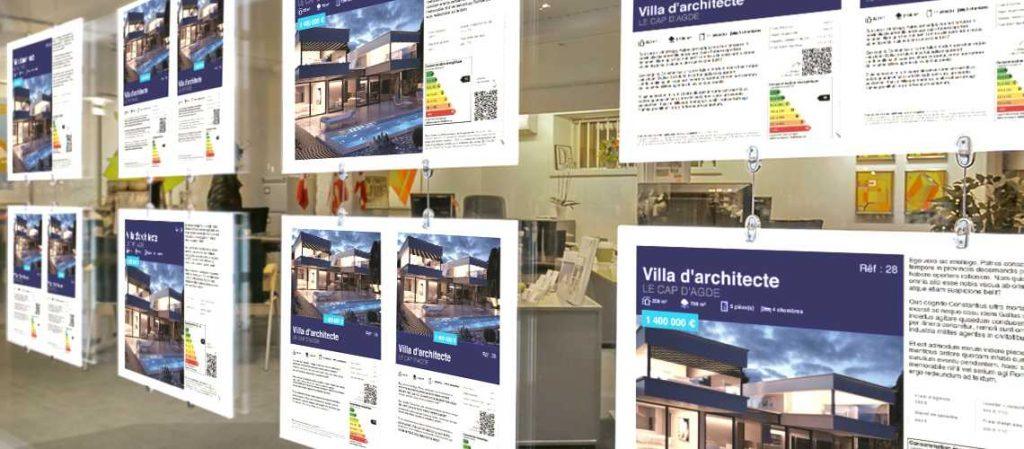 Affichage vitrine lumineux | Web, enseignes, imprimerie