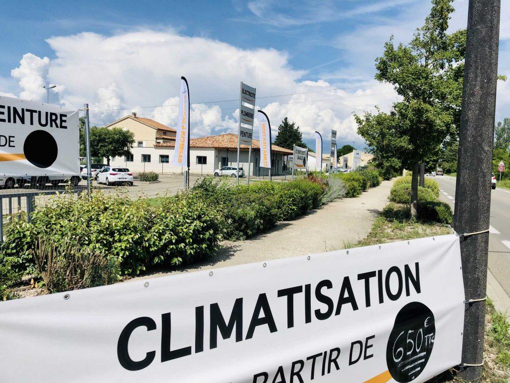 Bâches et plv