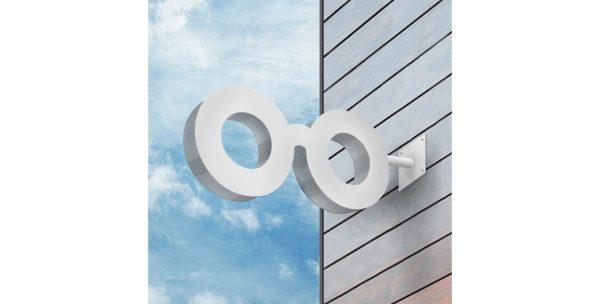 Enseigne drapeau pour opticien / magasin d'optique – Image 2