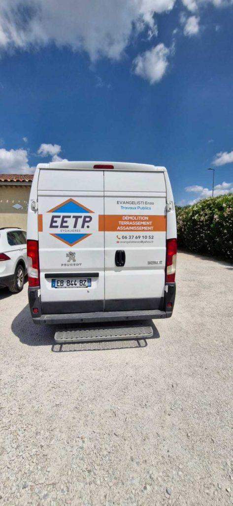 flocage camion paysagiste maquette
