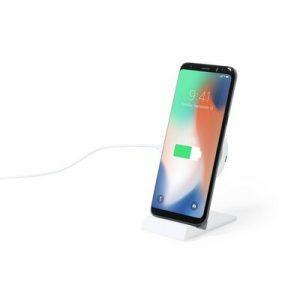 Chargeur sans fil 15W, support de téléphone, hauteur réglable, fonctionne avec les téléphones portables avec fonction de charge inductive, protection contre la surchauffe, la surcharge et les courts-circuits, câble USB type C inclus