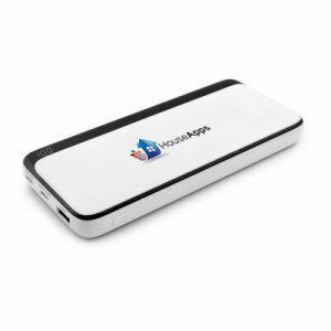 Power bank 10000 mAh, affichage numérique du niveau de la batterie, entrée USB-C 5V/3A, 2 sorties USB-C 5V/3A et sortie USB 5V/3A, peut charger trois appareils simultanément, câble USB-C vers USB-C inclus, produit fabriqué en ABS