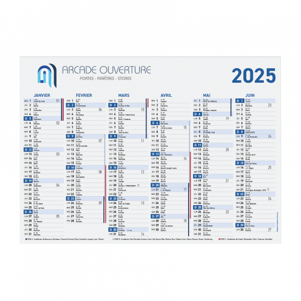 CALENDRIER CARTON SOUPLE