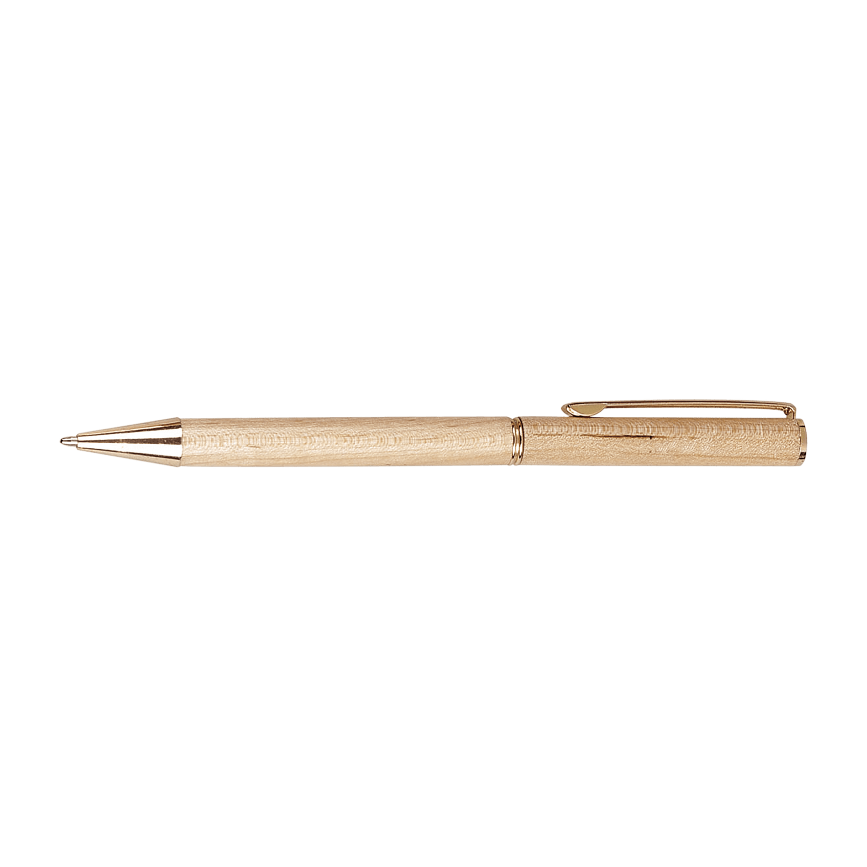 STYLO BILLE BOIS CLAIR ROTATIF