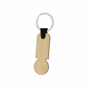 PORTE-CLES JETON BAMBOU