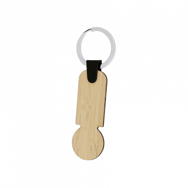 PORTE-CLES JETON BAMBOU