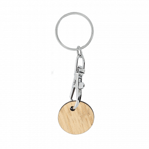 JETON BAMBOU AVEC PORTE-CLES