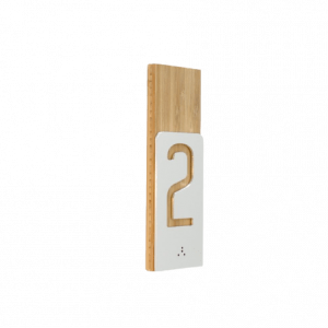 Numéro d´étages Bois et Alu - Gamme Wood®