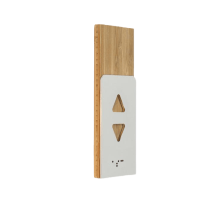 Picto Ascenseur Bois et Alu - Gamme Wood®