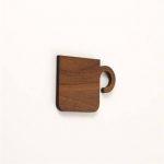 Pictogramme cafétaria découpé en bois