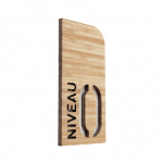 Plaque de Porte Niveau 0 - H 200 x Larg 97 mm - Bambou -Gamme Woody®