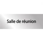 Plaque en alu gravé Salle de réunion - H 70 x L 200 mm - Gamme Myriad