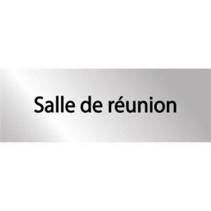 Plaque en alu gravé Salle de réunion - H 70 x L 200 mm - Gamme Myriad