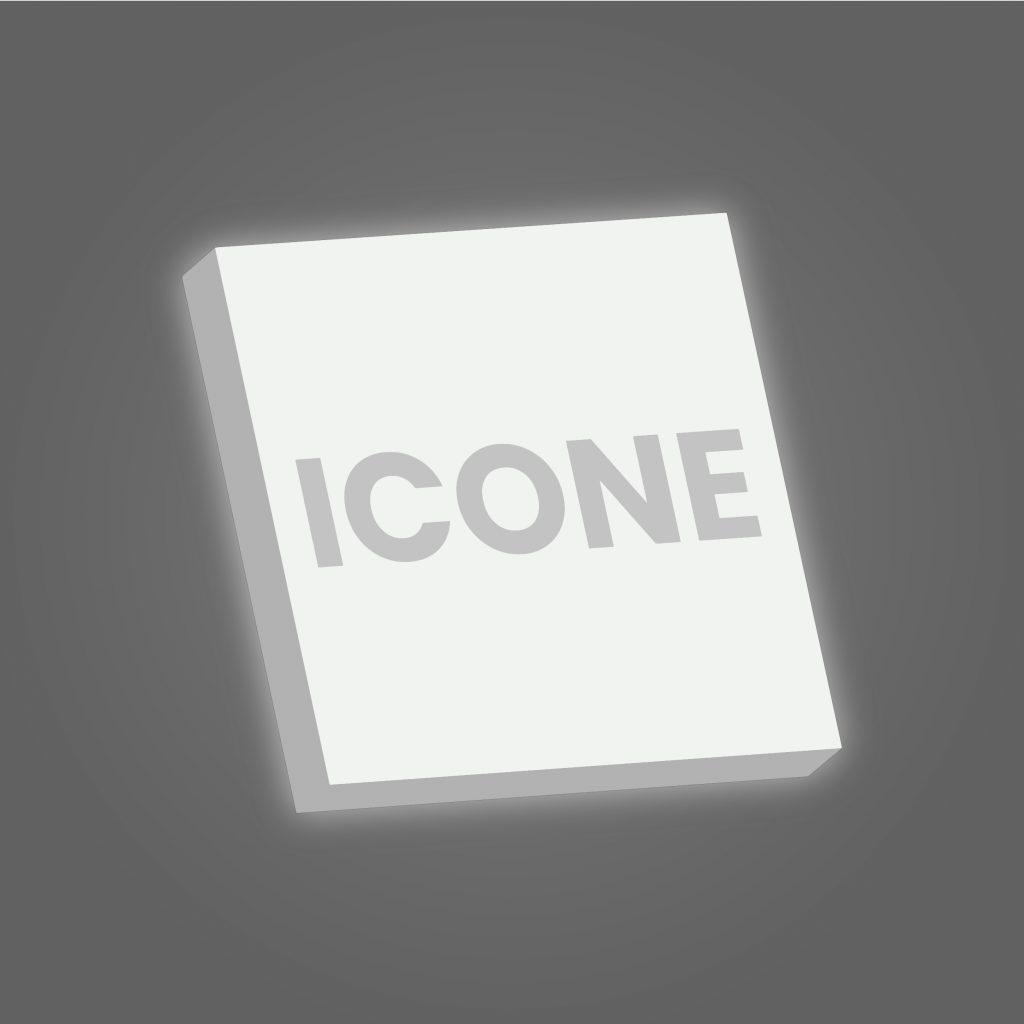 Enseigne caisson rectangulaire plexi diffusant