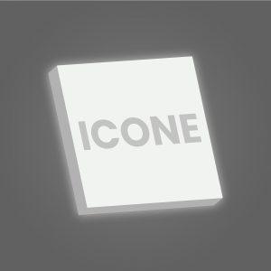 Enseigne caisson rectangulaire plexi diffusant