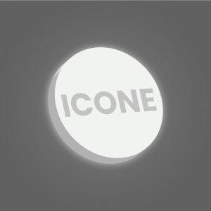 Enseigne caisson ronde plexi diffusant